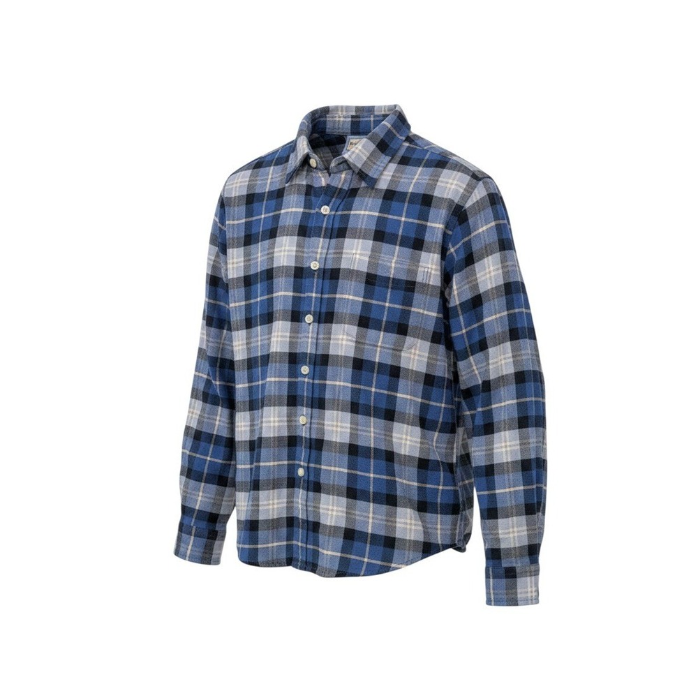 Pendleton Originals Flannel Blue Button‎ Up Shirt Long Sleeve Casual Size XL